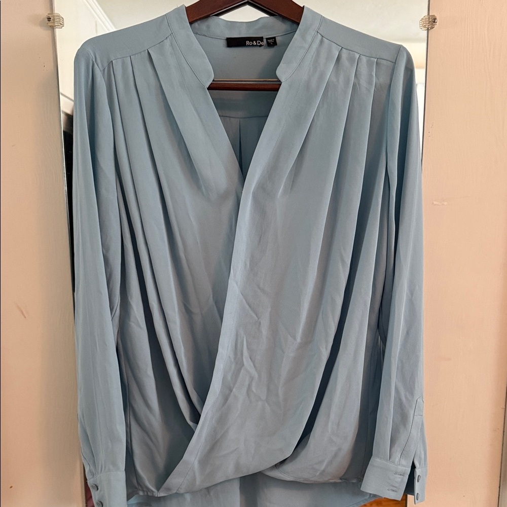 Ro & De Soft Blue Blouse